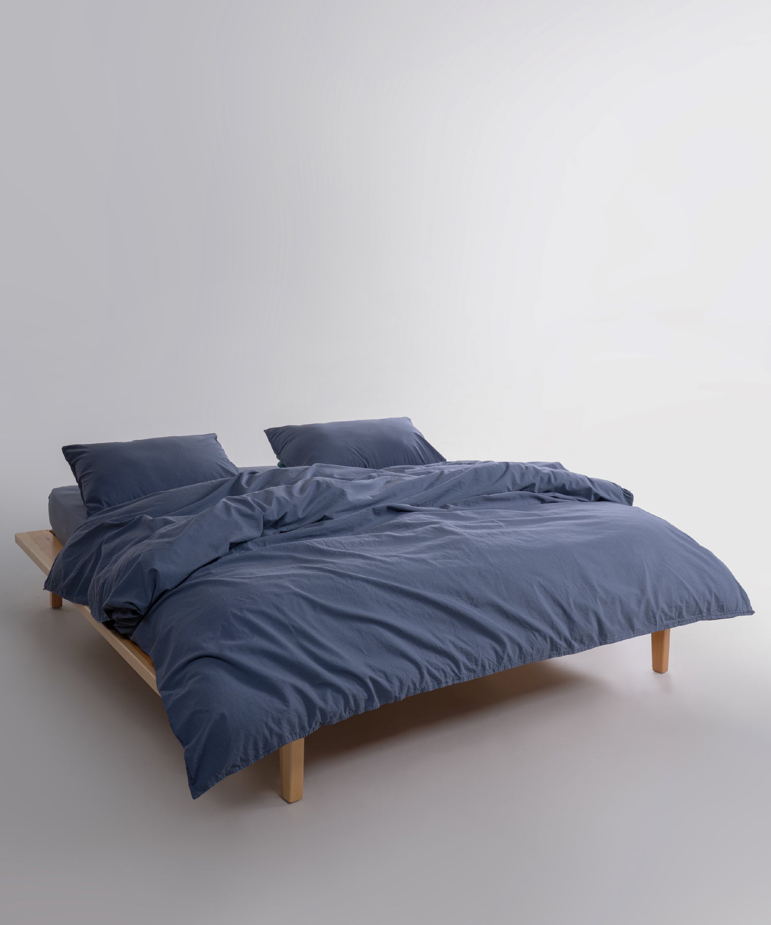 Ephesus Stonewash 100% Yıkanmış Pamuk Nevresim Seti Natural Grey