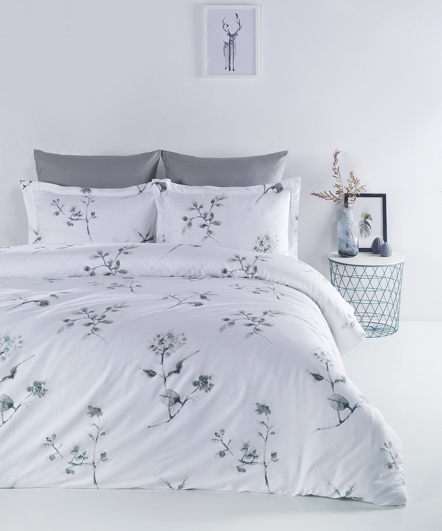 %100 Pamuk Baskılı Saten Nevresim Takımı - Netherland