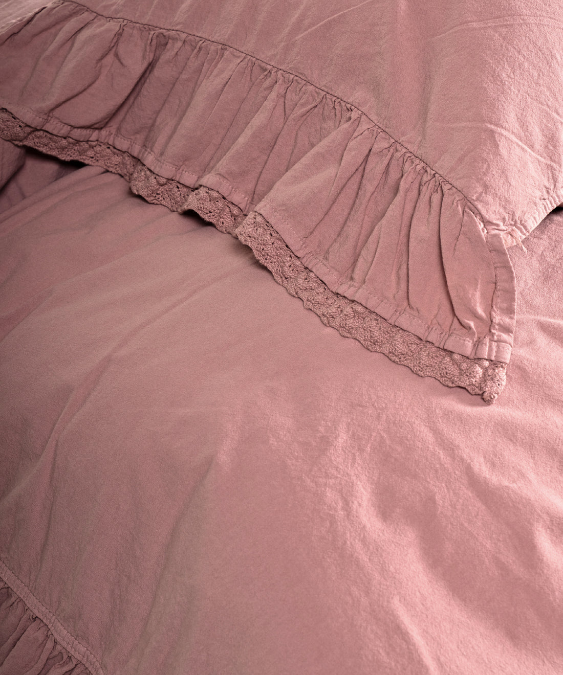 Sicilia Rose %100 Pamuk Nevresim Takımı – Stonewashed | Limasso