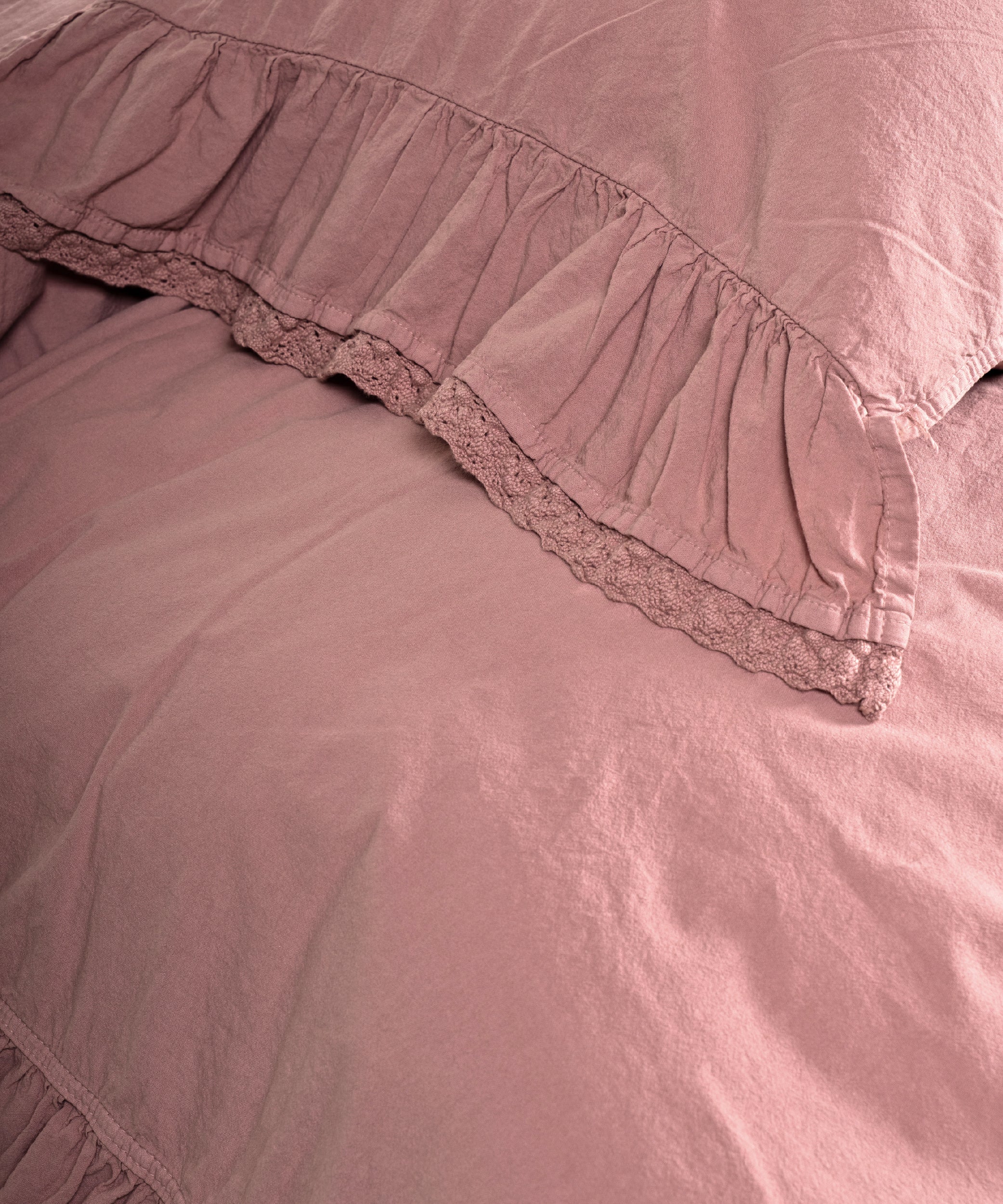 Sicilia Rose %100 Pamuk Nevresim Takımı – Stonewashed | Limasso