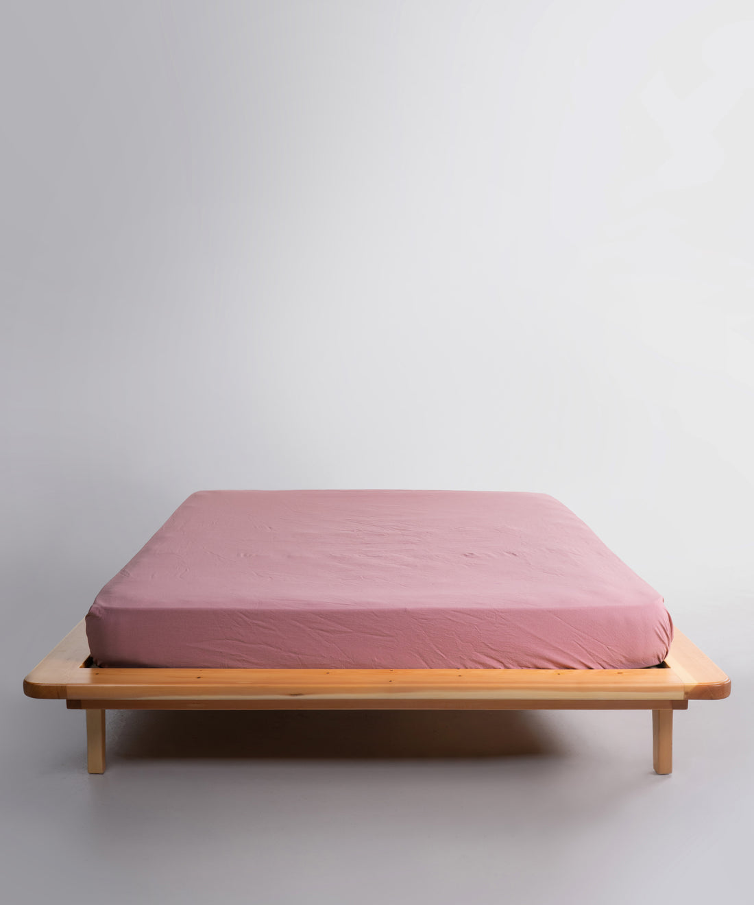 Stonewashed Old Rose 100% Soft Pamuk Düz Çarşaf | Limasso