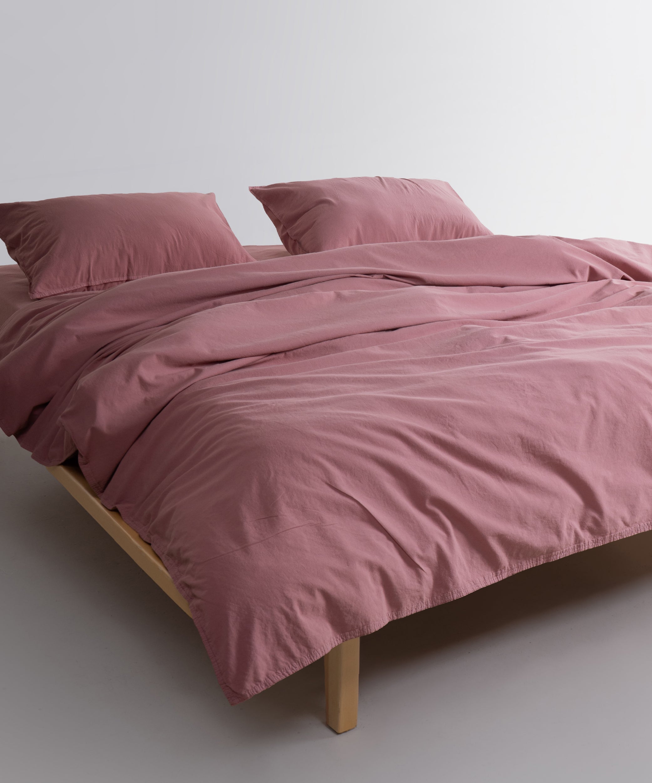Ephesus Stonewash 100% Yıkanmış Pamuk Nevresim Seti Old Rose