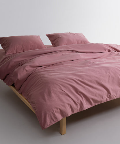 Ephesus Stonewash 100% Yıkanmış Pamuk Nevresim Seti Old Rose