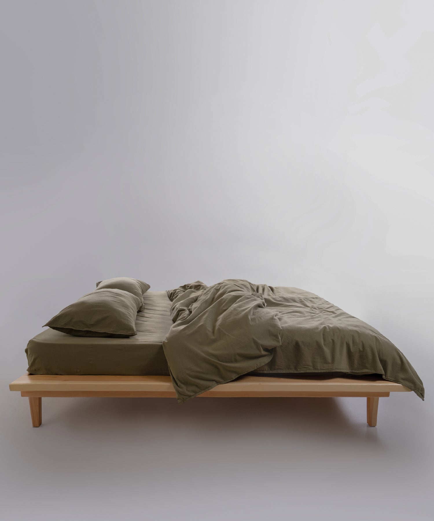 Stonewash Standart 100% Soft Pamuk Yastık Kılıfı Olive