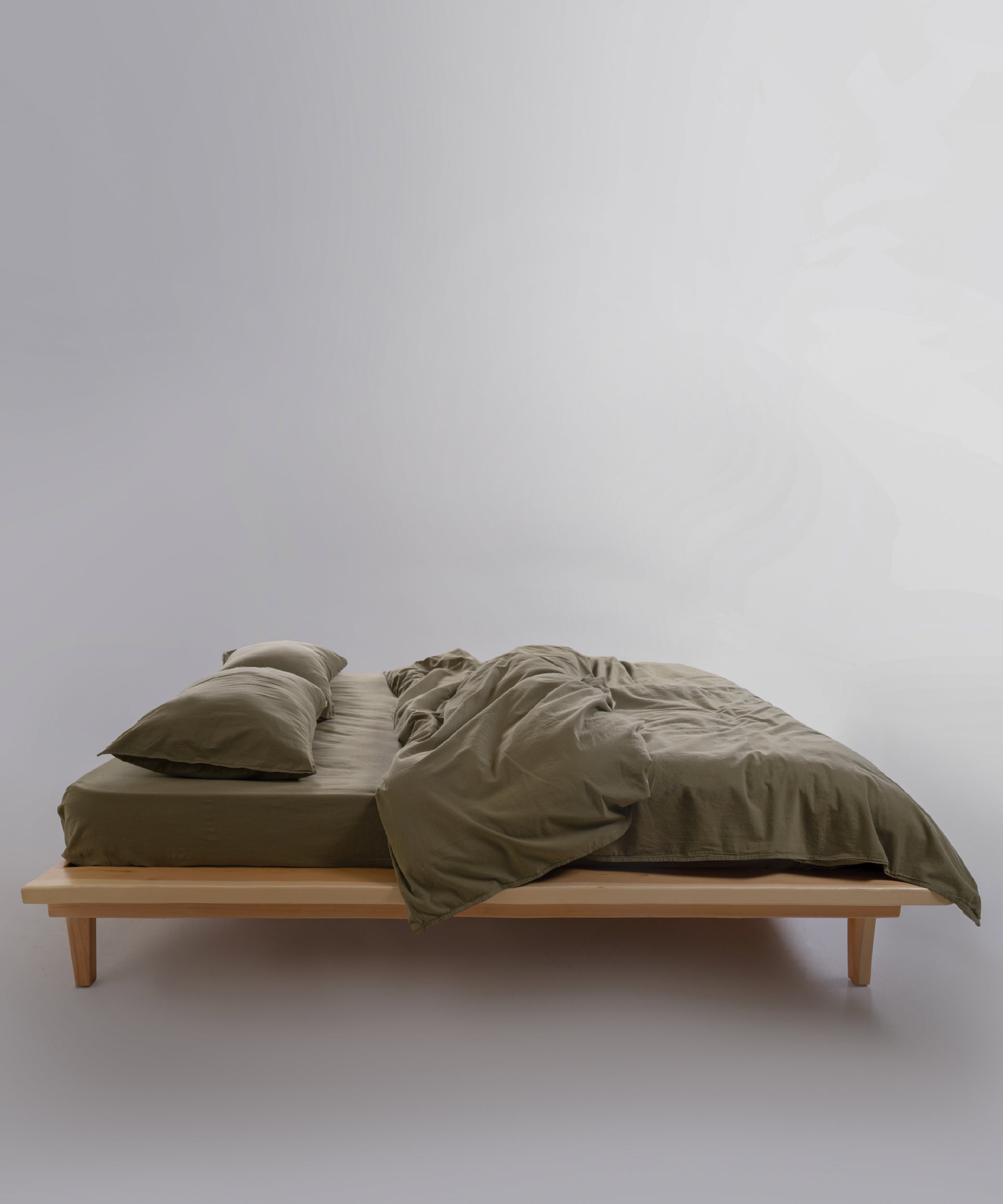 Stonewash Standart 100% Soft Pamuk Yastık Kılıfı Olive