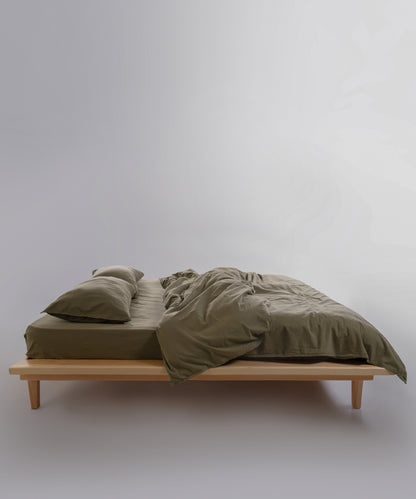 Stonewash Standart 100% Soft Pamuk Yastık Kılıfı Olive