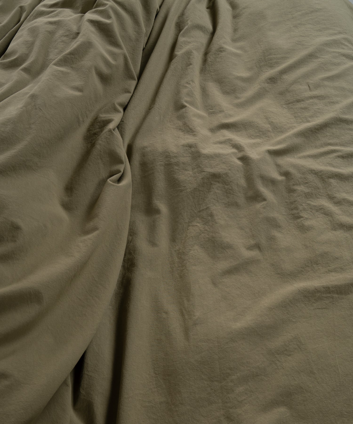 Stonewash Exclusive 100% Soft Pamuk Yastık Kılıfı Fırfırlı Olive