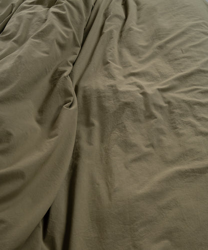 Exclusive Stonewash 100% Yıkanmış Pamuk Nevresim Takımı Olive