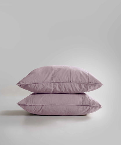 Stonewash 100% Yıkanmış Pamuk Nevresim Seti Pale Mauve