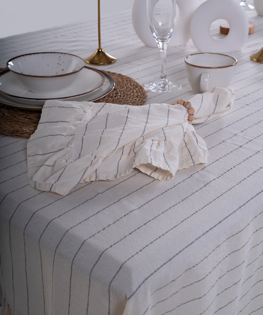 Leila %100 Pamuk Garment Wash Peçete 4&