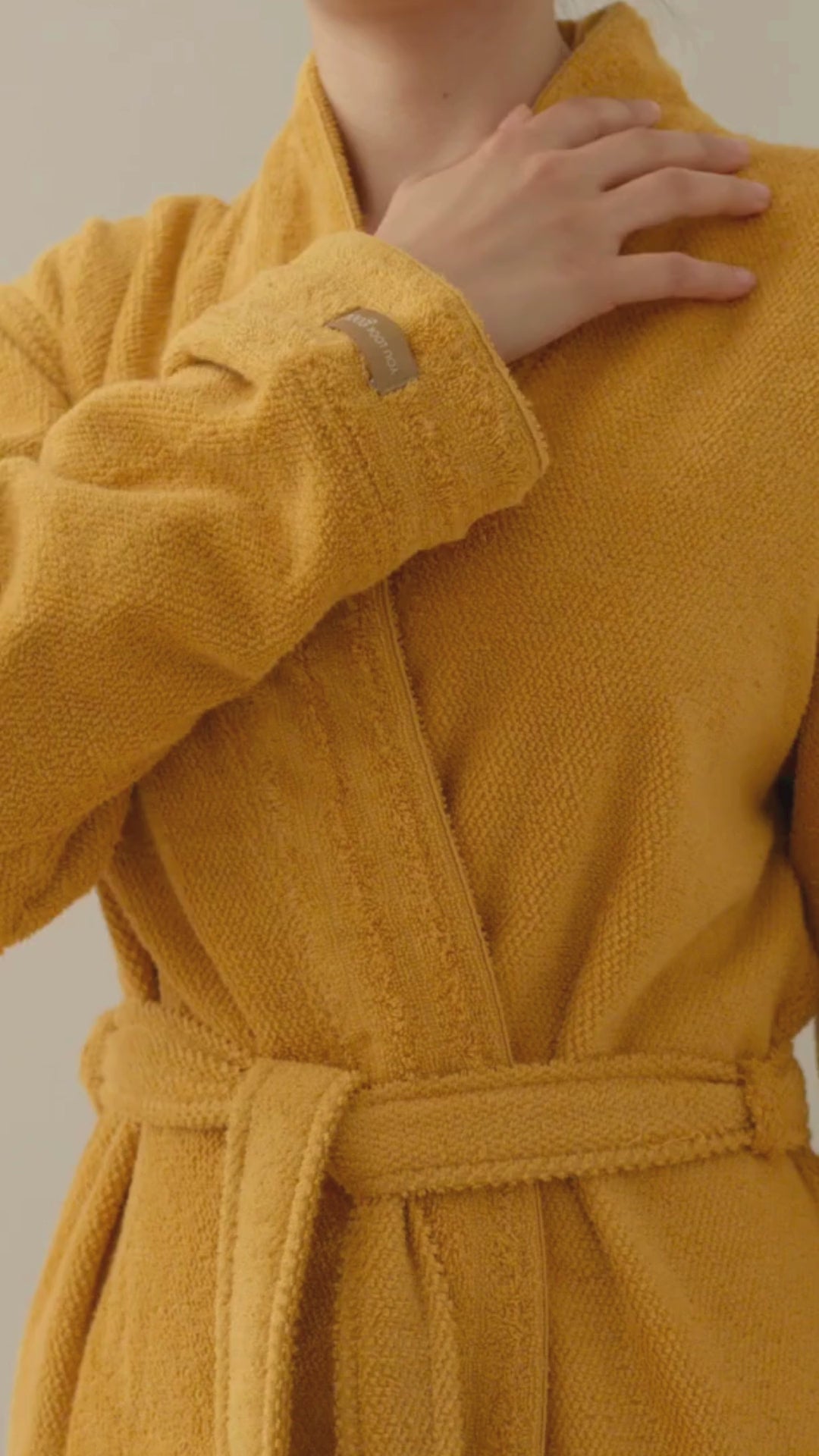 Lapis - Unisex Bornoz Mustard