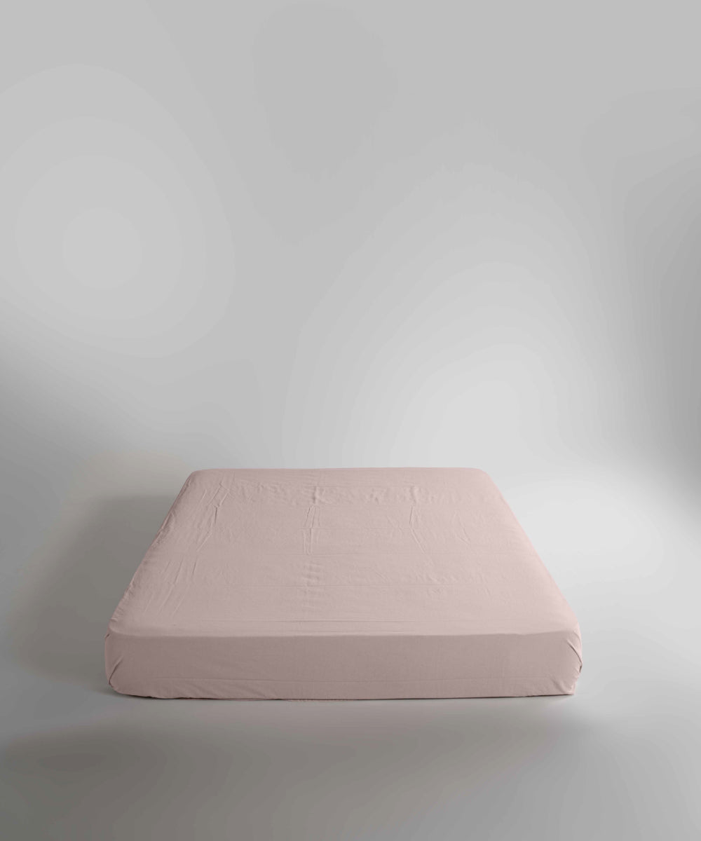 Stonewash 100% Yıkanmış Pamuk Çarşaf Pristine