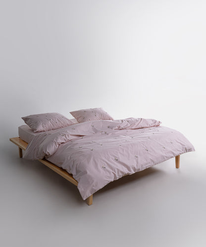 Papatya 100% Pamuk Nakışlı Nevresim Takımı - Pristine