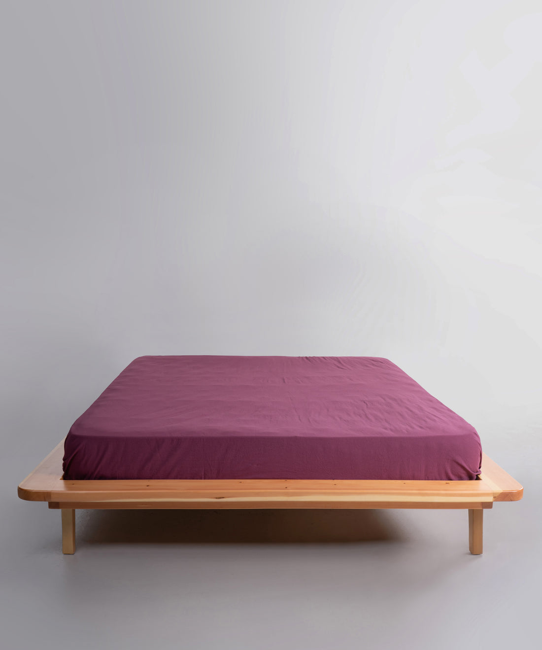 Stonewashed Raspberry 100% Soft Pamuk Düz Çarşaf | Limasso