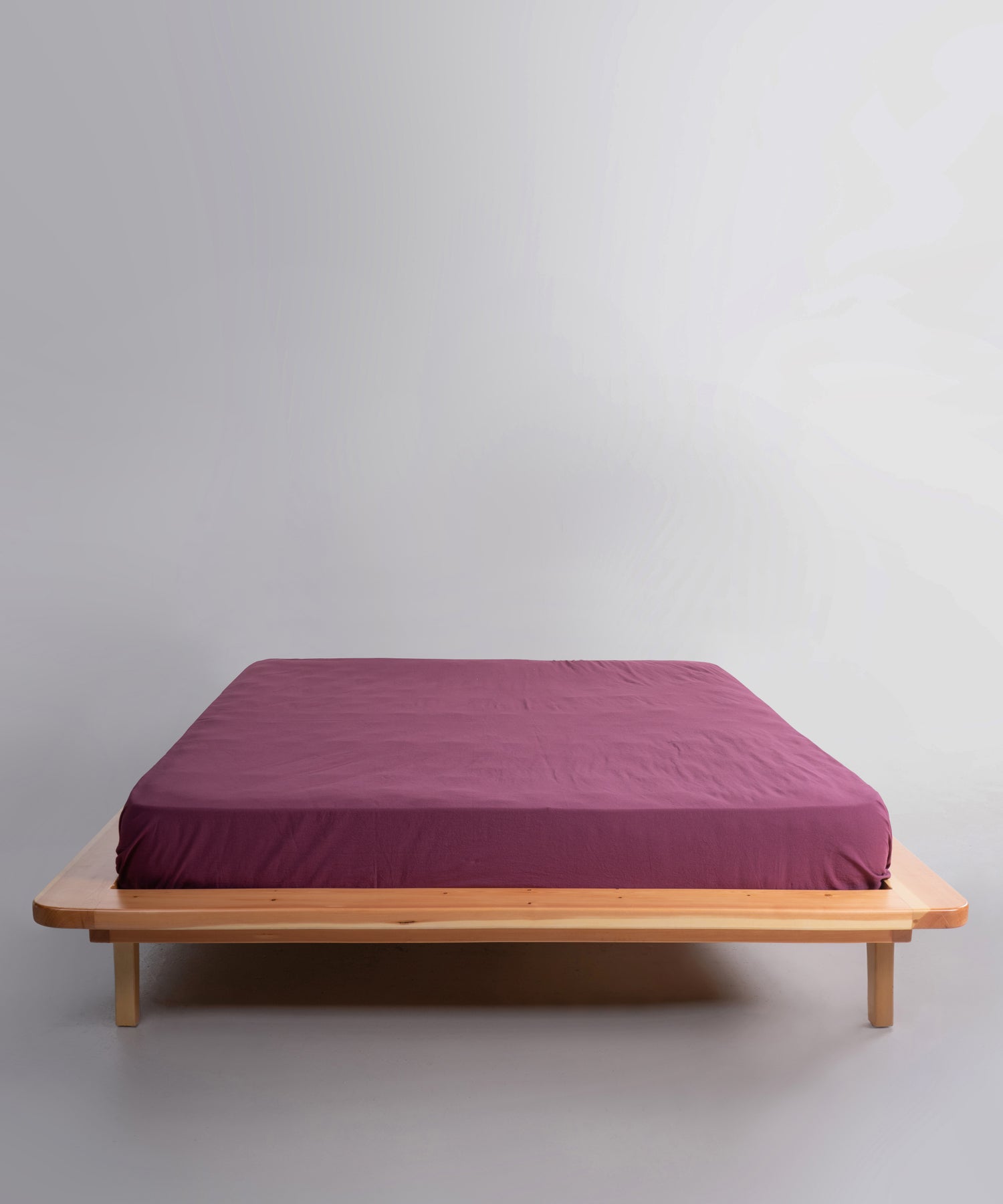 Stonewashed Raspberry 100% Soft Pamuk Düz Çarşaf | Limasso