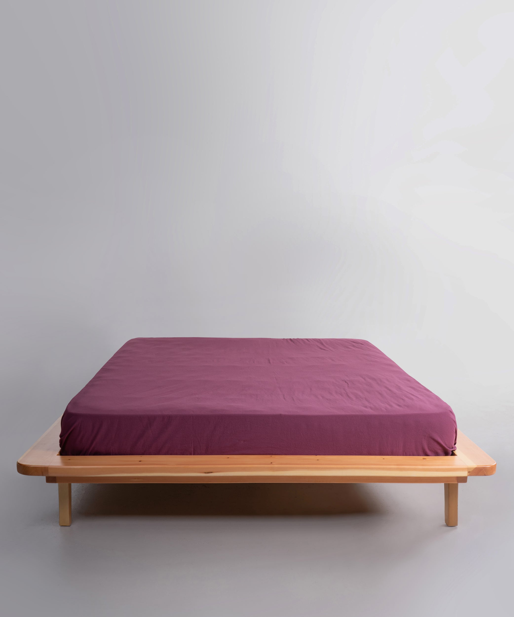 Stonewashed Raspberry 100% Soft Pamuk Düz Çarşaf | Limasso