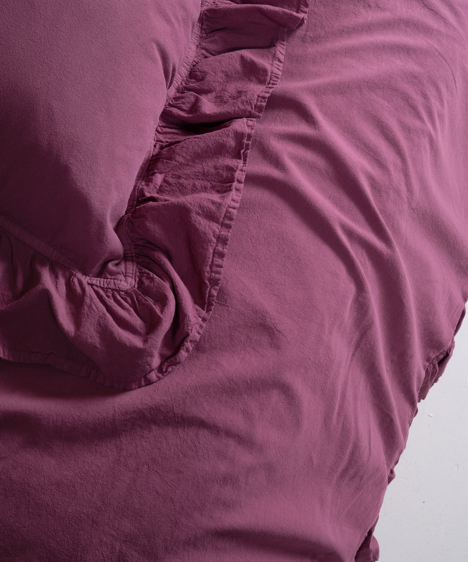 Stonewash Exclusive 100% Soft Pamuk Yastık Kılıfı Raspberry