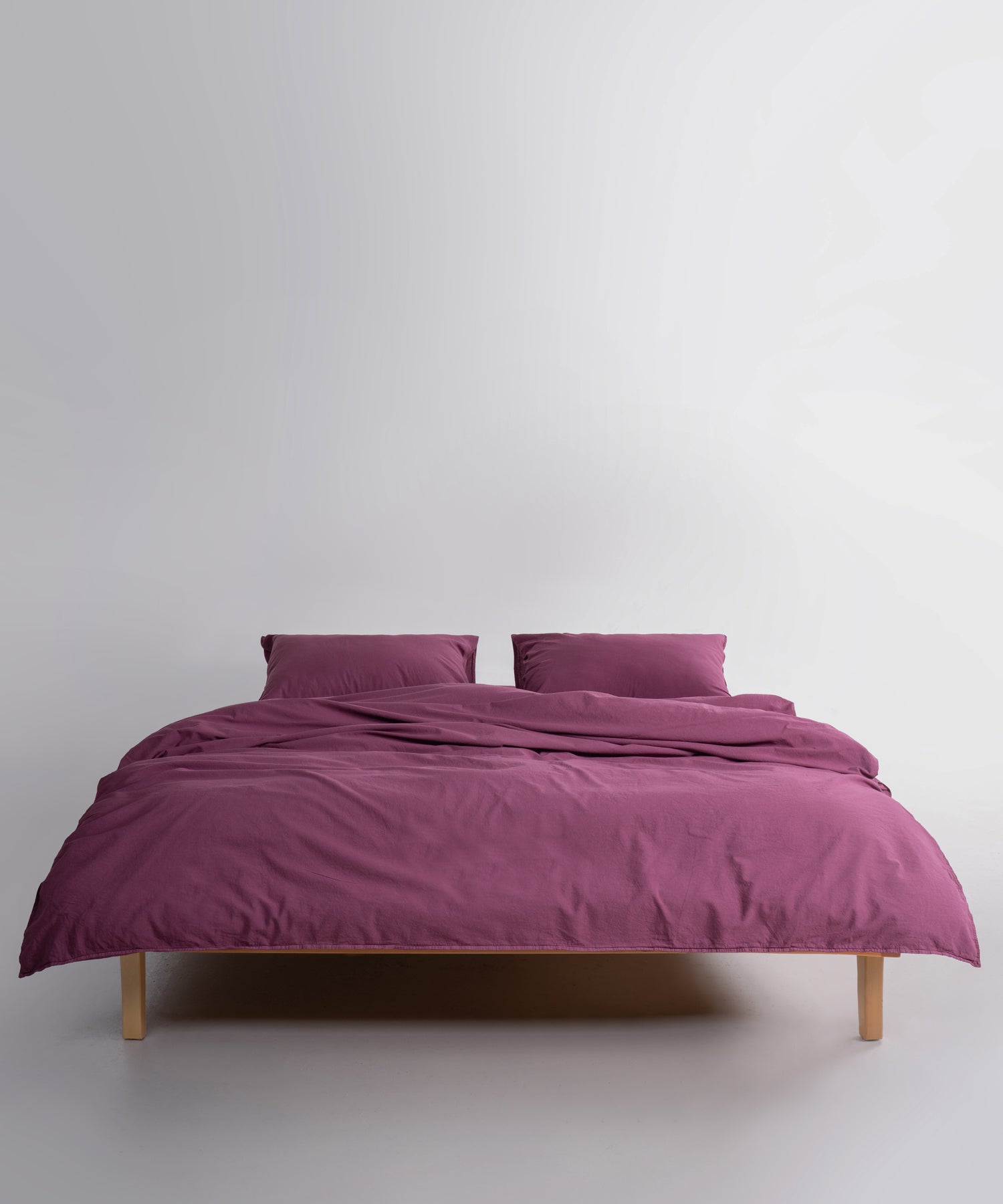Ephesus Stonewash 100% Yıkanmış Pamuk Nevresim Takımı Raspberry