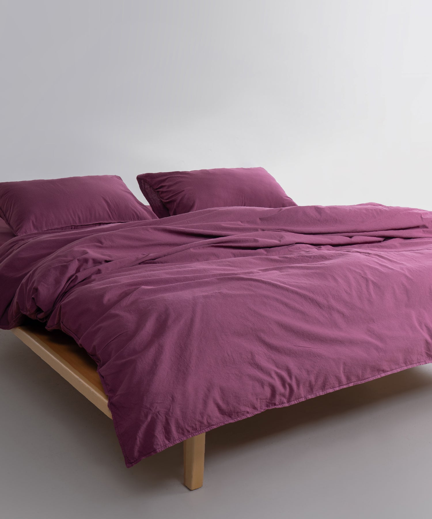 Ephesus Stonewash 100% Yıkanmış Pamuk Nevresim Takımı Raspberry