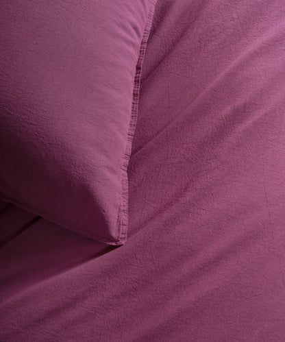 Ephesus Stonewash 100% Yıkanmış Pamuk Nevresim Takımı Raspberry