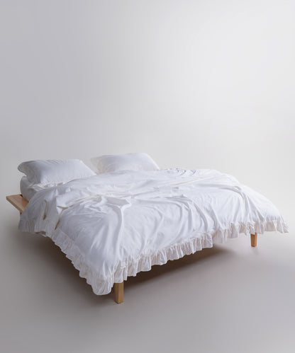 Stonewash Exclusive 100% Soft Pamuk Yastık Kılıfı Snow White