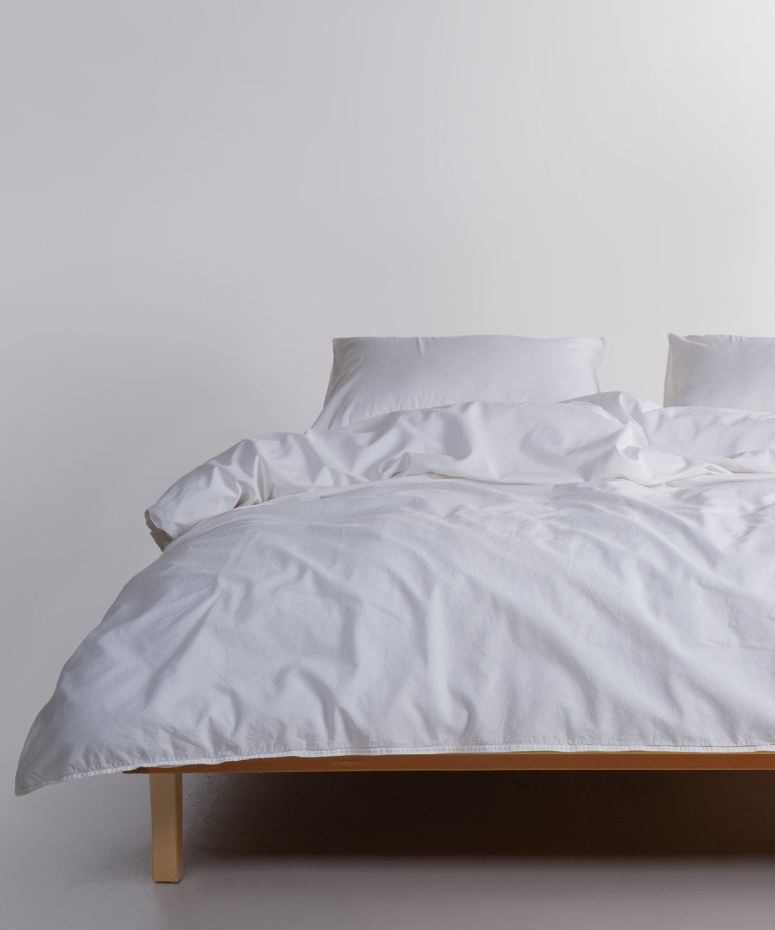 Stonewash Standart 100% Soft Pamuk Yastık Kılıfı Snow White