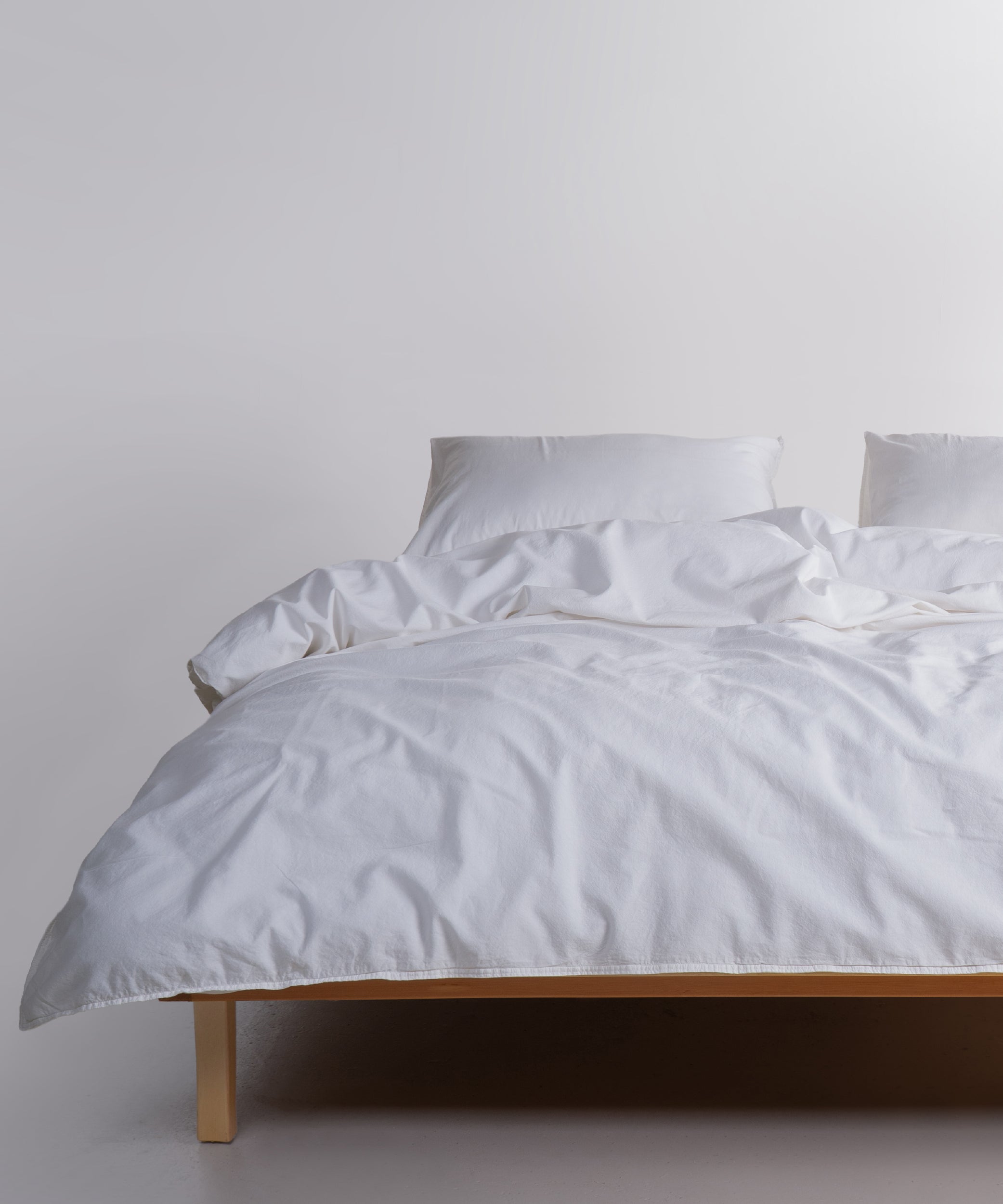 Stonewash Standart 100% Soft Pamuk Yastık Kılıfı Snow White