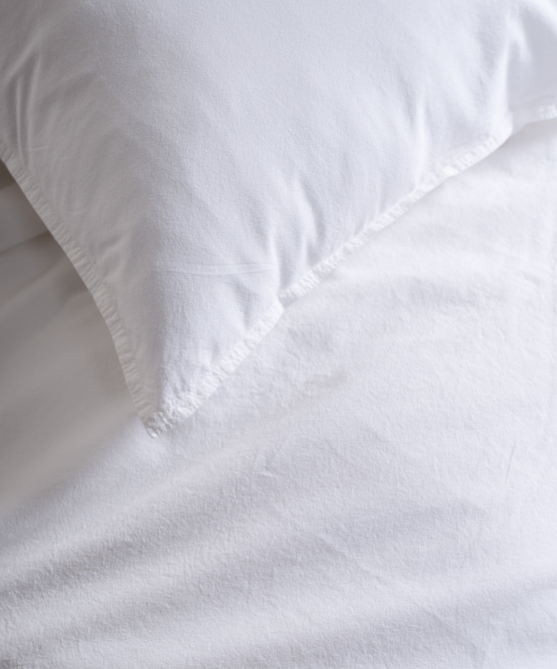 Stonewash Standart 100% Soft Pamuk Yastık Kılıfı Snow White