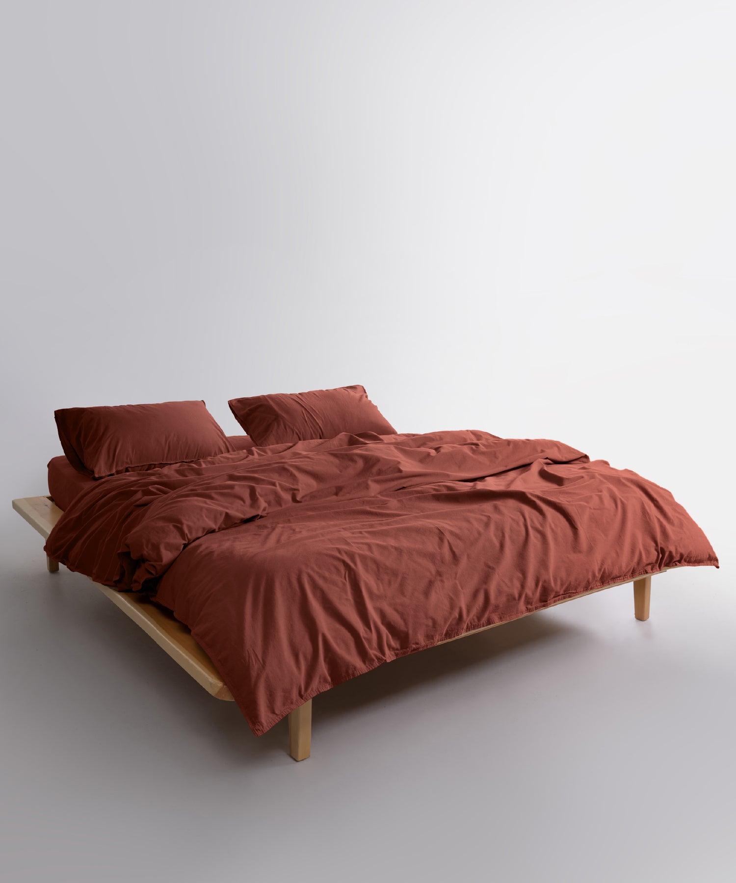 Ephesus Stonewash 100% Yıkanmış Pamuk Nevresim Takımı Cinnamon Stick