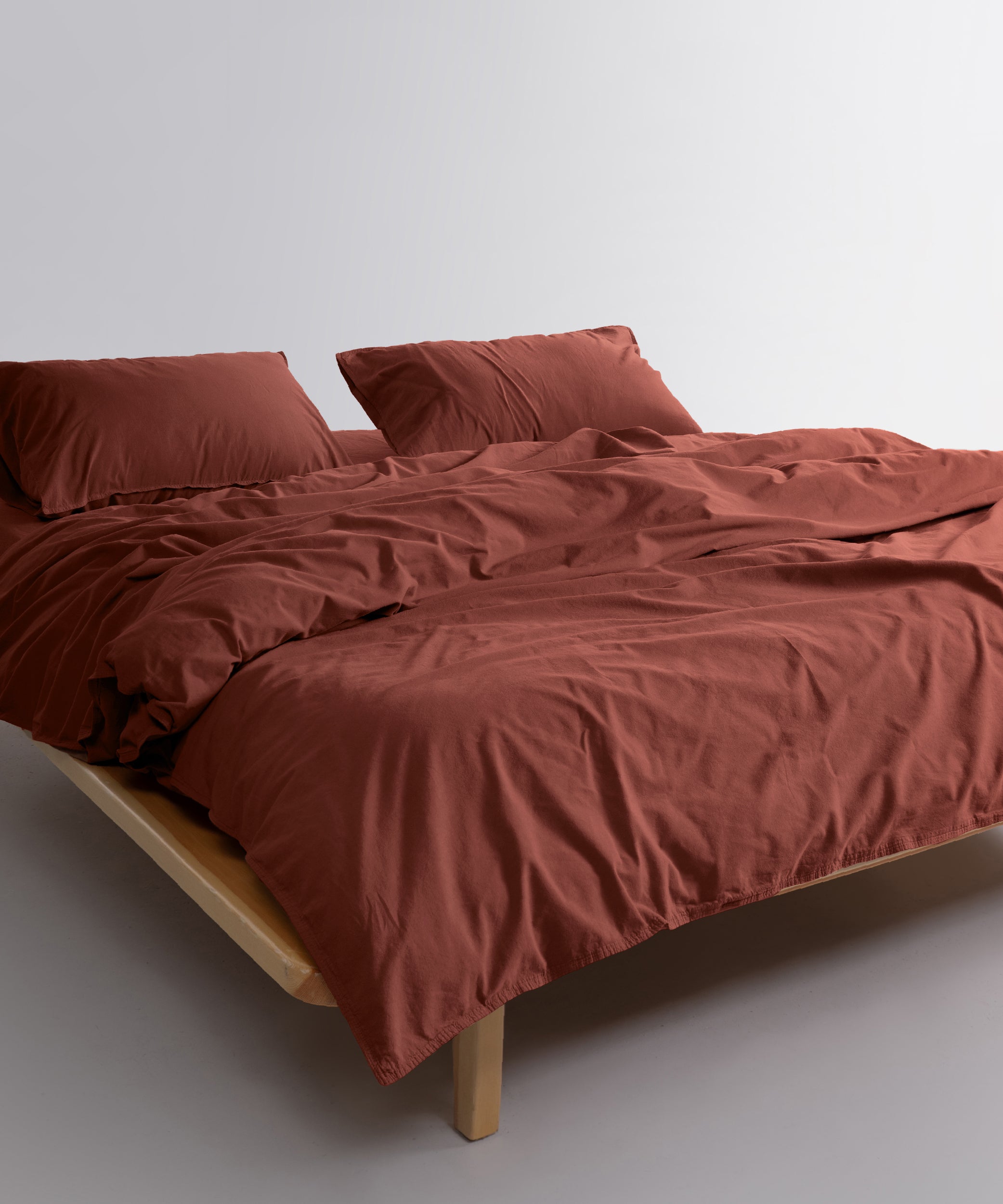 Ephesus Stonewash 100% Yıkanmış Pamuk Nevresim Takımı Cinnamon Stick