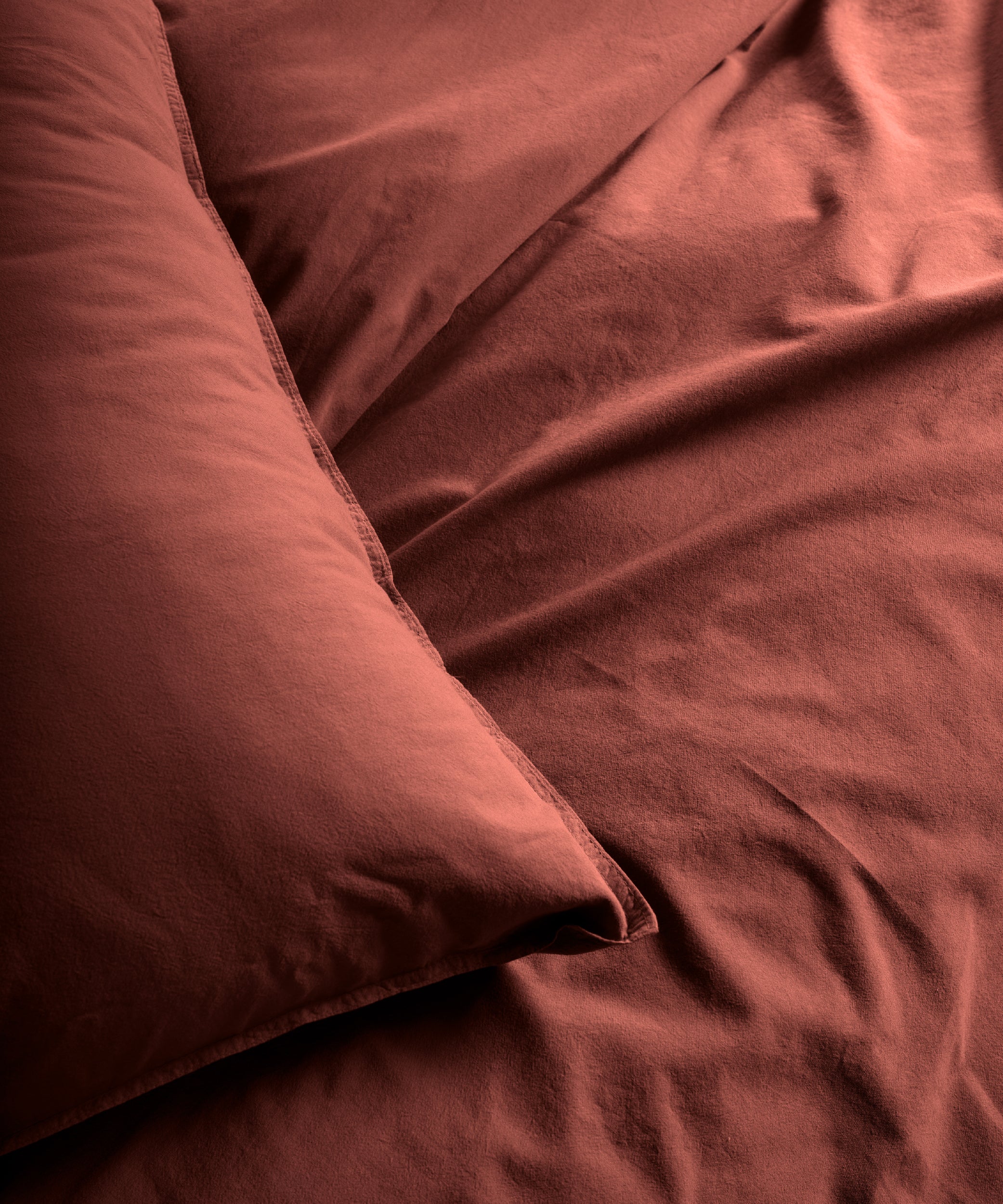 Stonewash Standart 100% Soft Pamuk Yastık Kılıfı Cinnamon Stick