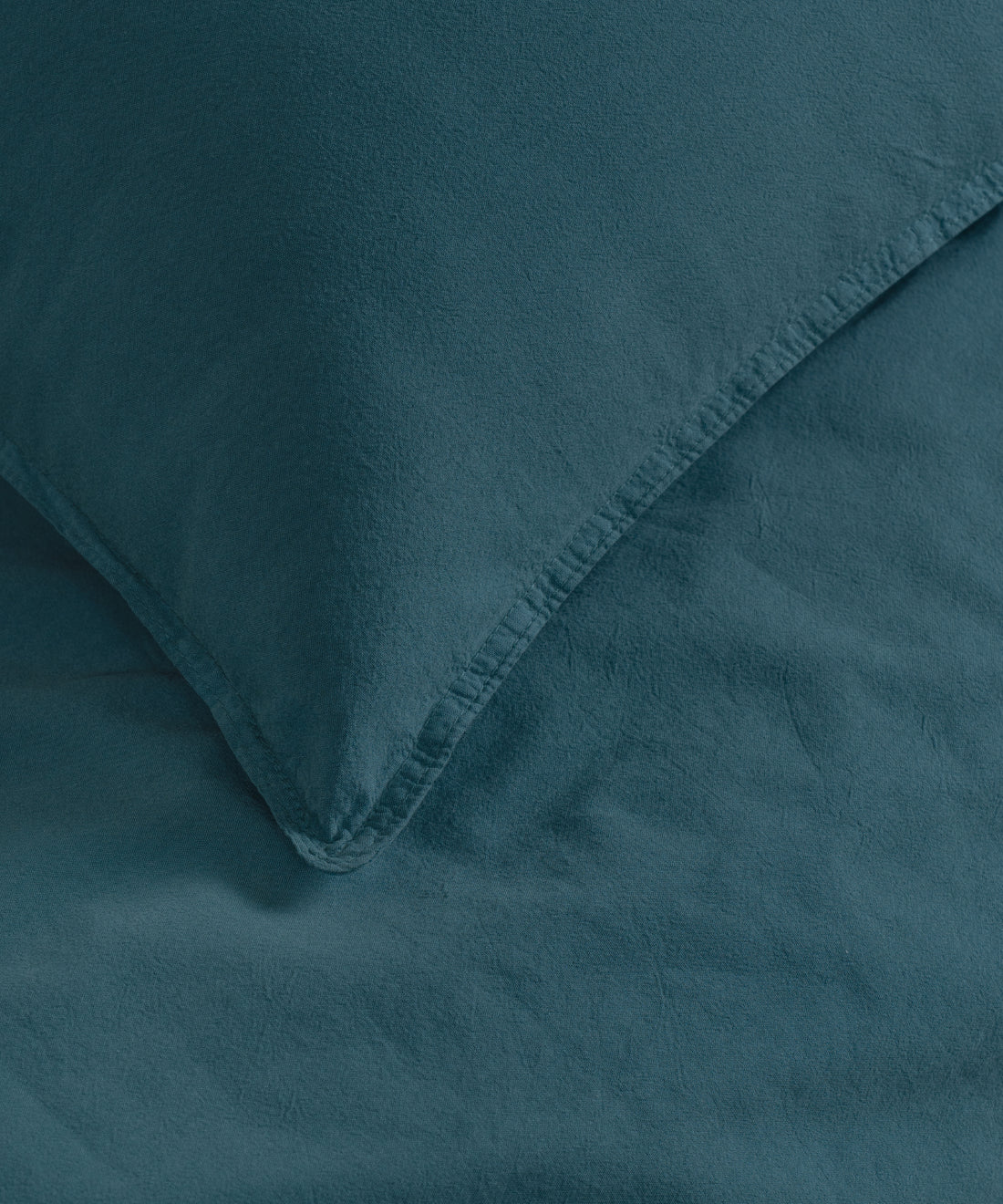 Stonewash Standart 100% Soft Pamuk Yastık Kılıfı Dark Green
