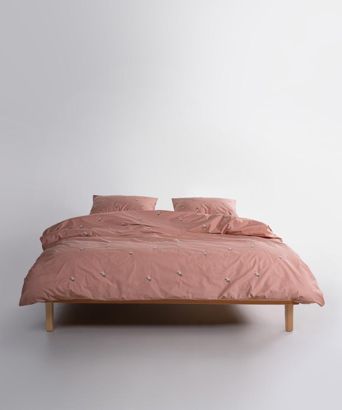 Papatya 100% Pamuk Nakışlı Nevresim Takımı - Toast